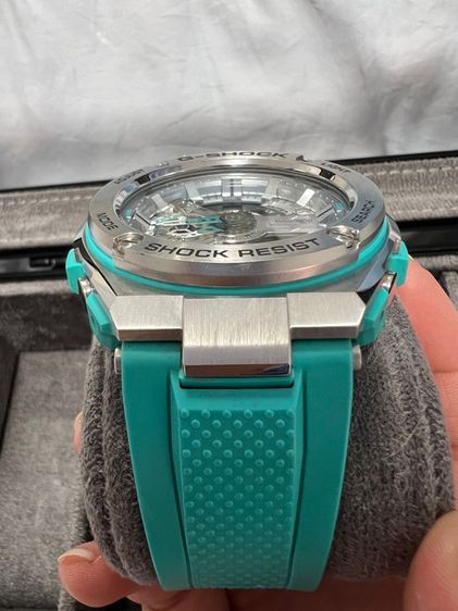 Casio G-Shock G-STEEL Limited Color GST-410 series รุ่น GST-410-2A สีฟ้าเทอร์ควอย (สีผลิตจำกัดไม่วางขายในไทย) ของแท้ รูปที่ 4