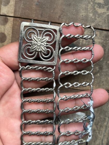 เข็มขัดเงินไม่ทราบเปอร์เซ็น ชำรุด 153.6กรัม  รูปที่ 11