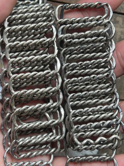 เข็มขัดเงินไม่ทราบเปอร์เซ็น ชำรุด 153.6กรัม  รูปที่ 5