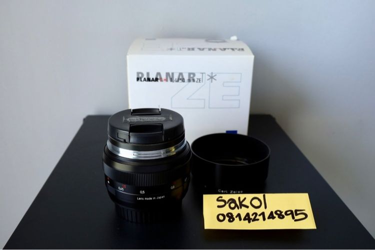 เลนส์ fixed Carl Zeiss Planar   50mm f1.4 ZE