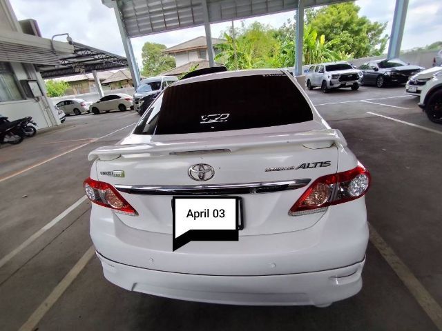 Toyota Altis 2012 1.6 E CNG Sedan เบนซิน NGV เกียร์อัตโนมัติ ขาว รูปที่ 2