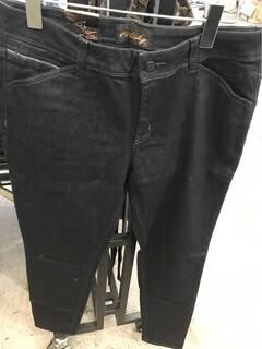 กางเกงขาเดฟ สียีนส์เข้มหญิง jeans mc เบอร์ เอว 31 ❤️  