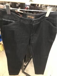 กางเกงขาเดฟ สียีนส์เข้มหญิง jeans mc เบอร์ เอว 31 ❤️   รูปที่ 5