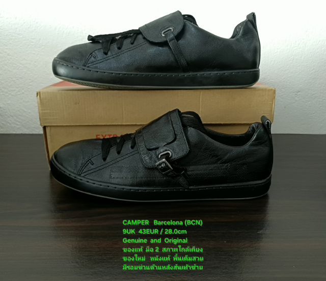 CAMPER Barcelona(BCN) Sneakers, Men's 9UK 43EU(28.0cm) Original ของแท้ มือ 2 สภาพใกล้เคียงของใหม่, รองเท้า CAMPER หนังแท้ มีรอยข่วนเล็กน้อย รูปที่ 15