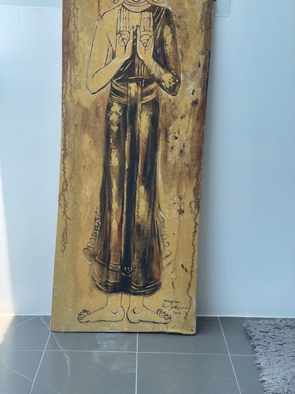 Large Buddha Painting – Original Canvas Art (150 cm) รูปที่ 2