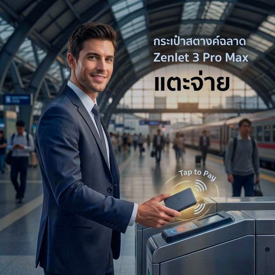 กระเป๋าสตางค์ฉลาด Zenlet Pro Max แตะจ่าย