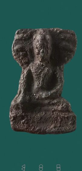 พระมเหศวร​ พิมพ์ใหญ่​ เนื้อชินเงิน​ กรุวัดพระศรีมหาธาตุจ.สุพรรณบุรี รูปที่ 4