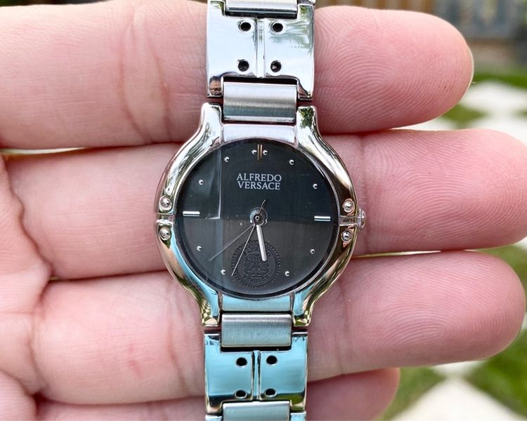 เทา นาฬิกาAlfredo Versace Vintage Women's Watch แท้ศูนย์