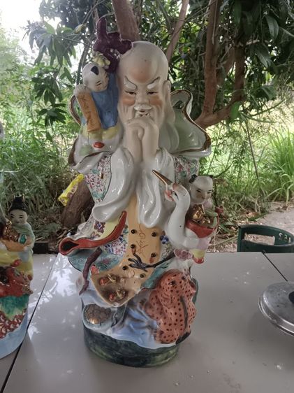 ตุ๊กตาจีนเซรามิก-ฮก ลก ซิ่ว สูงประมาณ 50-52ซม. รูปที่ 6