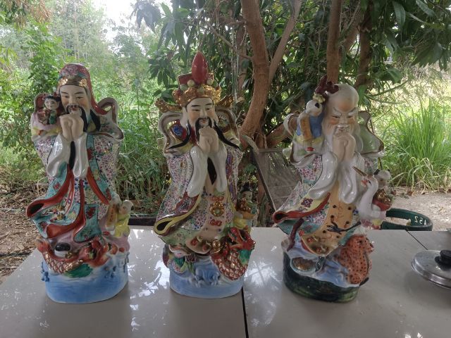 ตุ๊กตาจีนเซรามิก-ฮก ลก ซิ่ว สูงประมาณ 50-52ซม. รูปที่ 2