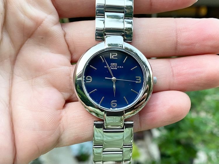 น้ำเงิน นาฬิกาBalenciaga Vintage Watch Paris Navy Blue Dial (swiss made) แท้ศูนย์