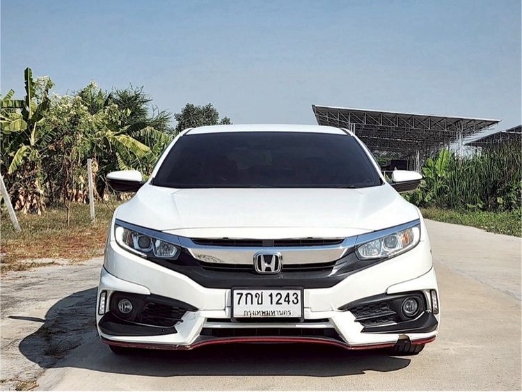 Honda Civic 2018 1.8 EL i-VTEC Sedan เบนซิน ไม่ติดแก๊ส เกียร์อัตโนมัติ ขาว