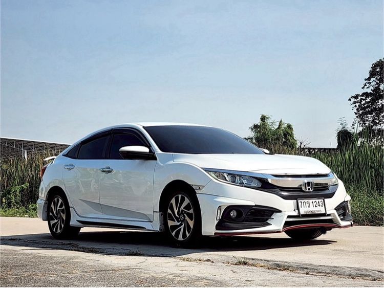 Honda Civic 2018 1.8 EL i-VTEC Sedan เบนซิน ไม่ติดแก๊ส เกียร์อัตโนมัติ ขาว รูปที่ 3