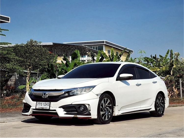 Honda Civic 2018 1.8 EL i-VTEC Sedan เบนซิน ไม่ติดแก๊ส เกียร์อัตโนมัติ ขาว รูปที่ 2
