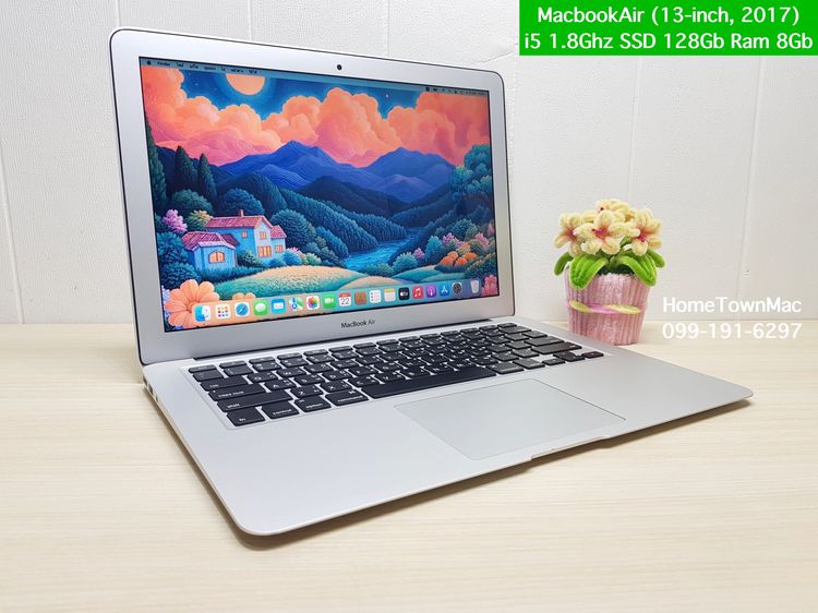 Apple Macbook Air แมค โอเอส 8 กิกะไบต์ อื่นๆ ไม่ใช่ MacbookAir (13-inch, 2017) i5 1.8Ghz SSD 128Gb Ram 8Gb คุ้มๆ น่าใช้งาน