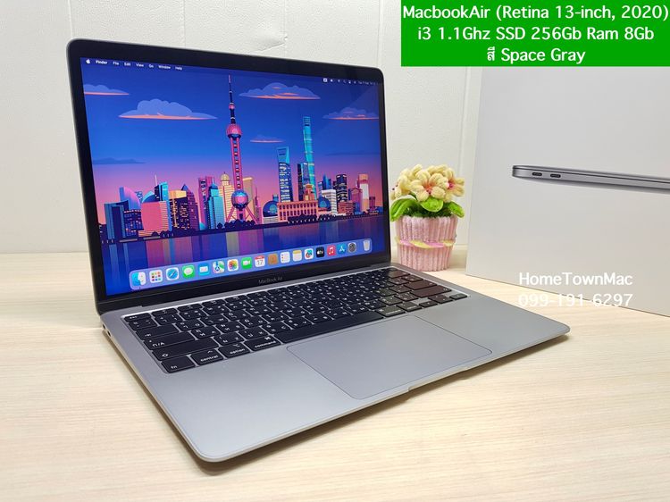 Apple Macbook Air แมค โอเอส 8 กิกะไบต์ อื่นๆ ไม่ใช่ MacbookAir (Retina 13-inch, 2020) i3 1.1Ghz SSD 256Gb Ram 8Gb สี Space Gray น่าใช้งาน