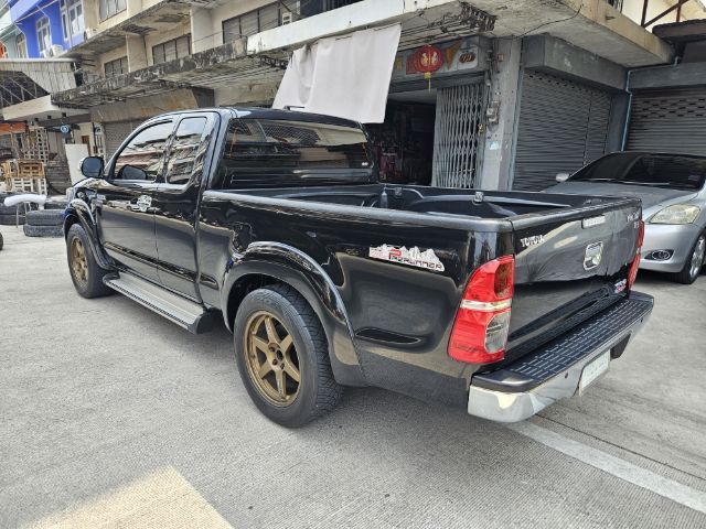 Toyota Hilux Vigo Champ 2013 Smart Cab 2.5 E VNT Prerunner Pickup ดีเซล เกียร์ธรรมดา ดำ รูปที่ 4