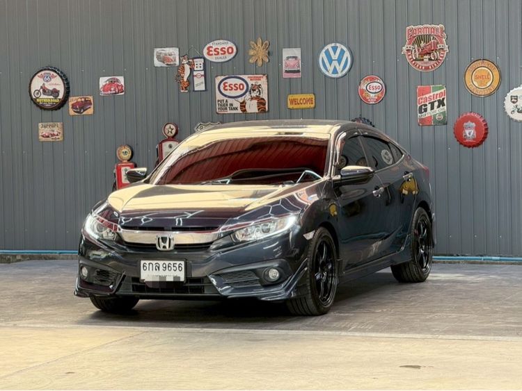 Honda Civic 2017 1.8 EL i-VTEC Sedan เบนซิน ไม่ติดแก๊ส เกียร์อัตโนมัติ ดำ รูปที่ 3