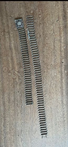 เข็มขัดเงิน ขาดชำรุด ไม่ทราบเปอร์เซ็นต์ หนัก153.6กรัม รูปที่ 3