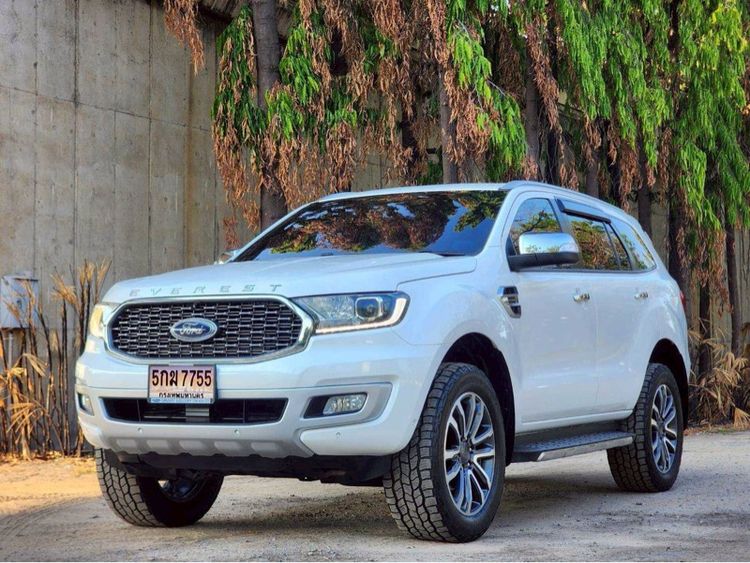 Ford Everest 2012 2.0 Titanium Plus 4WD Utility-car ดีเซล ไม่ติดแก๊ส เกียร์อัตโนมัติ ขาว รูปที่ 2