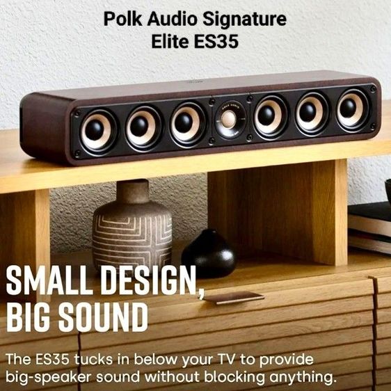 ชุดโฮมเธียเตอร์ ลำโพงแยกชิ้น และซับวูฟเฟอร์ Onkyo 🔥HOT SALE🔥POLK AUDIO SIGNATURE ELITE ES35 CENTER 