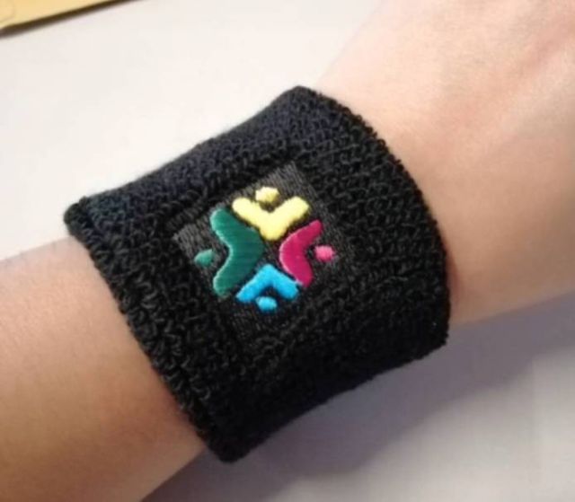  สายรัดข้อมือ ผ้าคาดผม แฟชั่น ผ้าบัฟ ปลอกแขนพนักงาน สนับเข่าเด็ก ปลอกแขนกันแดด ใส่ข้อความโลโก้ได้ บิลvat รูปที่ 3