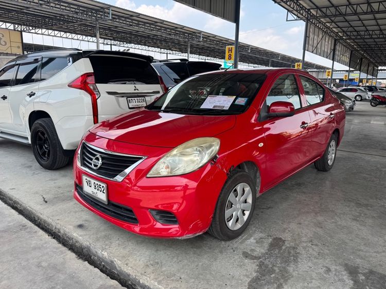 Nissan Almera 2012 1.2 V Sedan เบนซิน ไม่ติดแก๊ส เกียร์อัตโนมัติ แดง รูปที่ 2