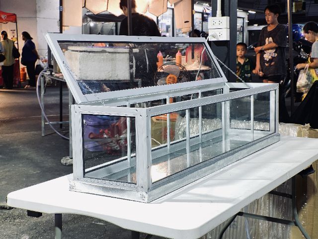 ตู้ลูกชิ้น ตู้ผลไม้ 120 เซนติเมตร (กว้าง120xลึก30xสูง30ซม.)
พร้อมถาดรองระบายน้ำ
 รูปที่ 12