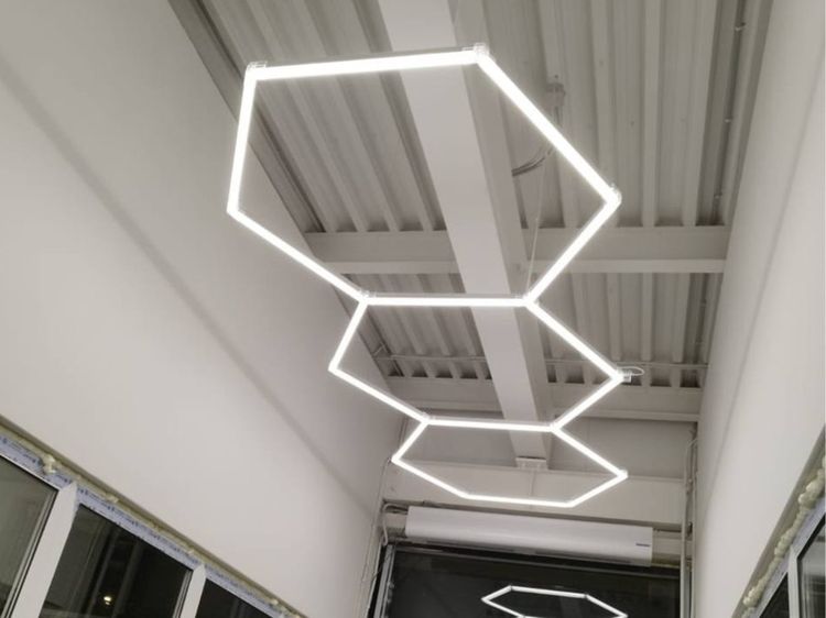 ไฟ LED ทรงรังผึ้งแบบ 3 ช่อง สำหรับติดเพดาน รูปที่ 9