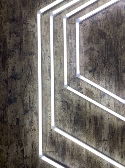 ไฟ LED รังผึ้ง (Honeycomb) 36–108W ปรับขนาดได้ สำหรับอู่รถ ร้านตัดผม ร้านเสริมสวย สำนักงาน แสงสว่างสูง ประหยัดไฟ  รูปที่ 6
