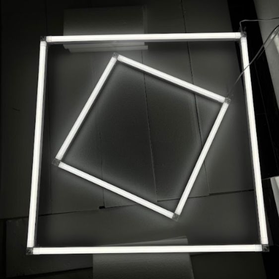 ไฟ LED โมดูล 2 ช่องสี่เหลี่ยม 108W ดีไซน์ทันสมัย สำหรับร้านตัดผม คาร์แคร์ ฟิตเนส ปรับรูปแบบได้ แสงสว่างสูง รูปที่ 3