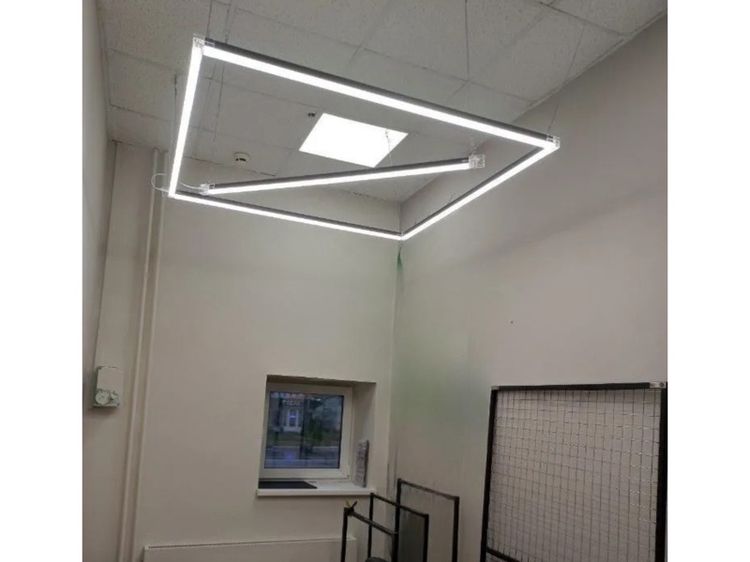 ไฟ LED โมดูล 2 ช่องสี่เหลี่ยม 108W ดีไซน์ทันสมัย สำหรับร้านตัดผม คาร์แคร์ ฟิตเนส ปรับรูปแบบได้ แสงสว่างสูง รูปที่ 4