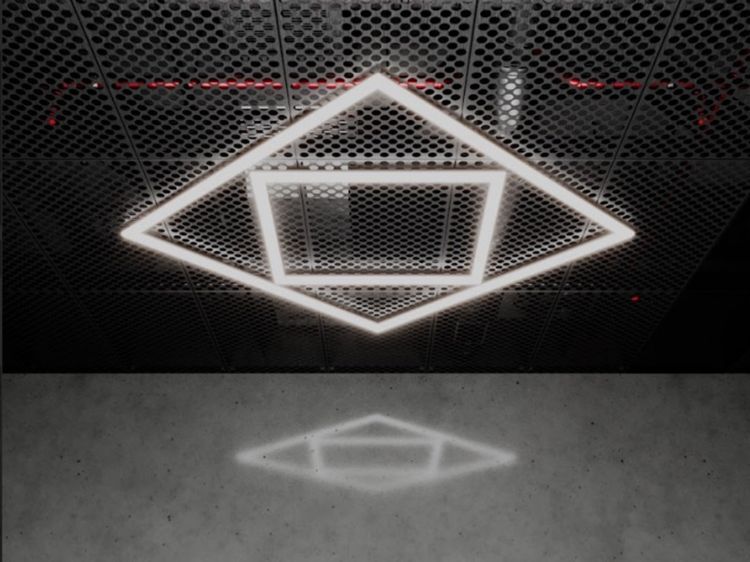 ไฟ LED โมดูล 2 ช่องสี่เหลี่ยม 108W ดีไซน์ทันสมัย สำหรับร้านตัดผม คาร์แคร์ ฟิตเนส ปรับรูปแบบได้ แสงสว่างสูง รูปที่ 7