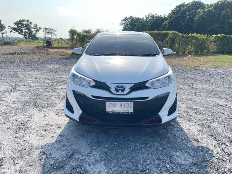 Toyota Yaris 2019 1.2 E Sedan เบนซิน ไม่ติดแก๊ส เกียร์อัตโนมัติ ขาว