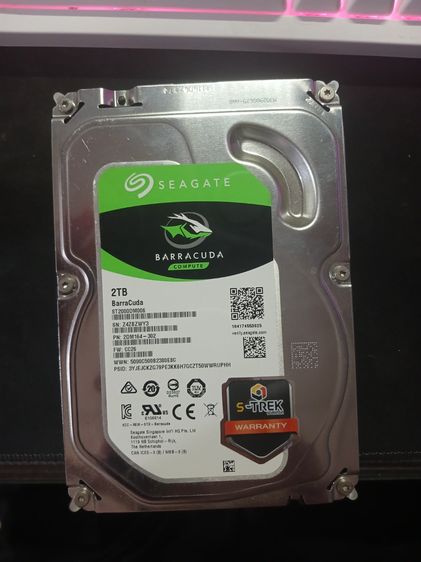 ที่เก็บข้อมูลและเมมโมรี่การ์ด HDD Seagate 2TB Barracuda