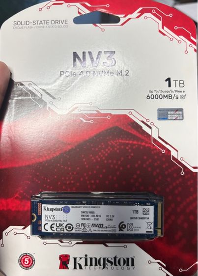 ที่เก็บข้อมูลและเมมโมรี่การ์ด SSD M.2 Kingston NV3 1TB (มือ1) มี5อัน