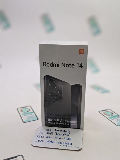ขาย เทิร์น Redmi Note 14 Ram 8 Rom 256 ศูนย์ไทย ของใหม่มือ 1 ประกัน 15 เดือน เพียง 4,290 บาท ครับ รูปที่ 2