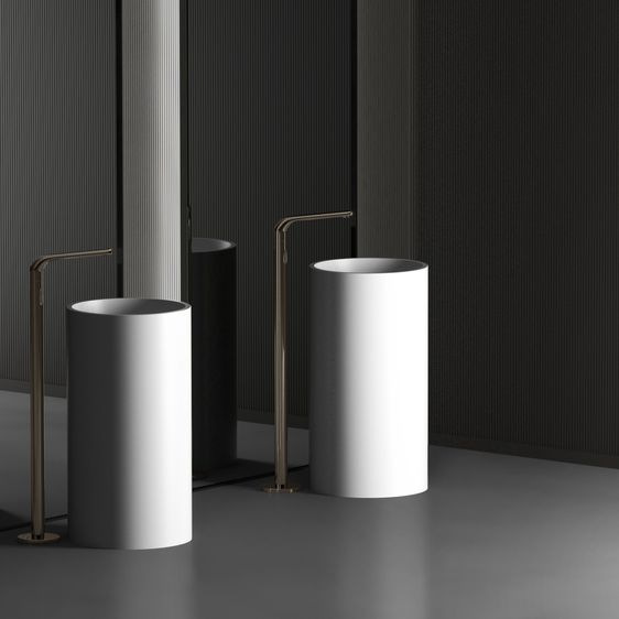 CRISTINA อ่างล้างหน้าหินสังเคราะห์แบบตั้งพื้น รุ่น CLEAR 45 