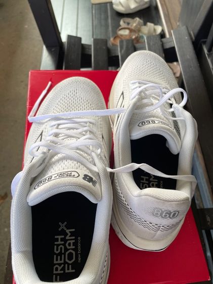New Balance 860V14 หน้ากว้าง 4E สีขาว จาก USA ในไทยไม่มี size นี้ สภาพดี กล่องครบ ไซส์ 27cm  รูปที่ 5