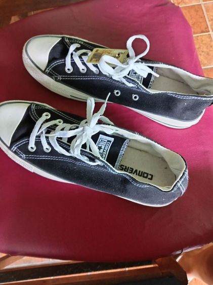 ดำ ผ้าใบ Converse รองเท้าผ้าใบ UK 8.5 | EU 42 2/3 | US 10 รองเท้า​ Coverse