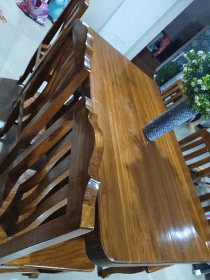 ขายโต๊ะกินข้าวไม้สักราคาถูก รูปที่ 5