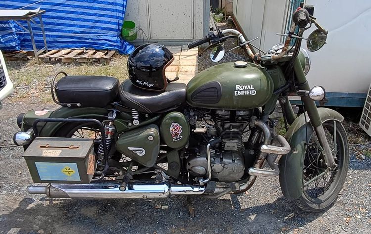Royal Enfield Classic 500 สีเขียว อายุการใช้งาน 9 ปี รูปที่ 7