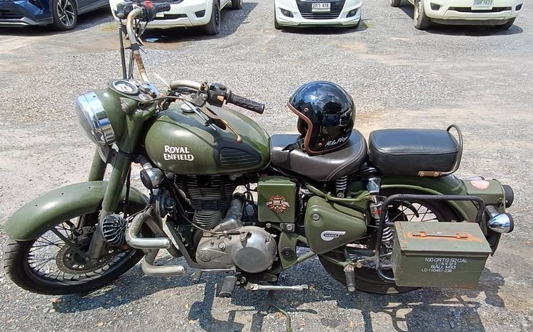 Royal Enfield Classic 500 สีเขียว อายุการใช้งาน 9 ปี รูปที่ 8