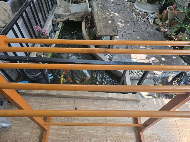 ขายราวแขวนผ้าไม้สัก รูปที่ 2