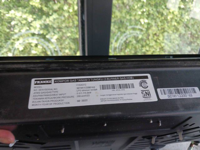 ขายเตาแก๊ต 3 หัว FRANKE รุ่นFHG 8312 รูปที่ 2