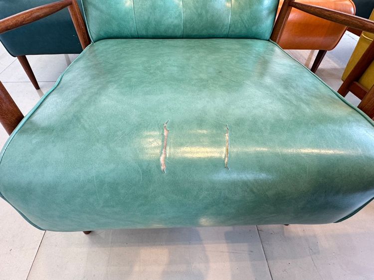 เก้าอี้อาร์มแชร์ สไตล์วินเทจ เบาะหนัง PU คละสี  รูปที่ 16