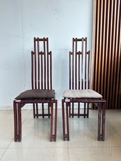 เก้าอี้ตั้งข้างห้อง/เก้าอี้โต๊ะอาหาร อื่นๆ น้ำตาล เก้าอี้ หลังสูงไม้สักทั้งตัว สไตล์ยูนิตี้