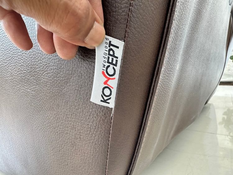 โซฟา 3 ที่นั่ง แบรนด์ KONCEPT เบาะหนัง PU สีน้ำตาล รูปที่ 13