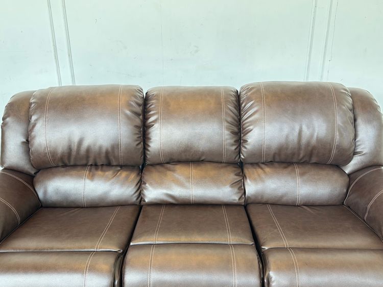 โซฟา 3 ที่นั่ง แบรนด์ KONCEPT เบาะหนัง PU สีน้ำตาล รูปที่ 16