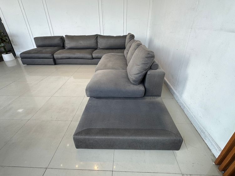 โซฟาเข้ามุม แบรนด์ ALBERTA เบาะผ้าสีเทาเข้ม รูปที่ 2